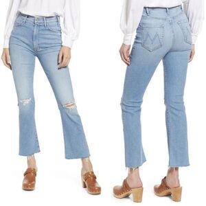 Mother Jeans Distressed The Hustler Ankle Fray in Thrilling Shots Size 28